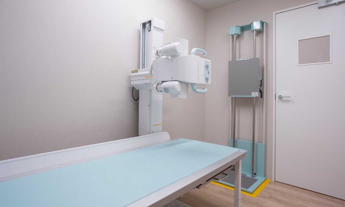 X-ray, urine, and blood tests